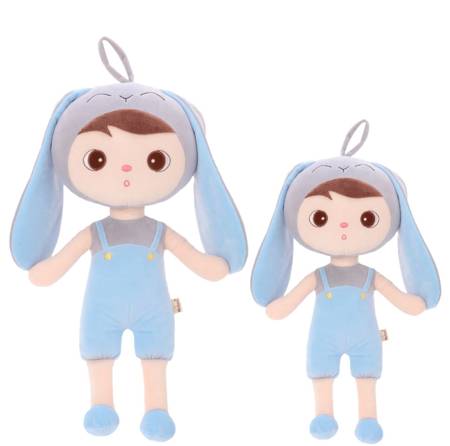 Metoo Personalized Blue Bunny Boy XL Doll 70 cm