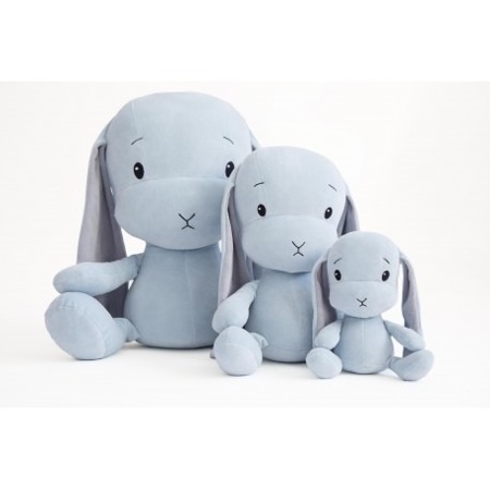 Personalized Bunny Effik M - Blue with Gray ears 35 cm