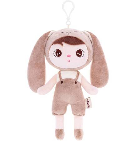 Set of Dolls - Personalized Beige Bunny with Bow and Mini Doll