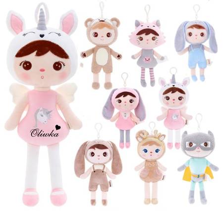 Set of Dolls - Personalized Pastel Unicorn and Mini Doll