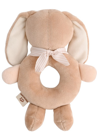 Metoo Rattle Personalized Beige Bunny Boy