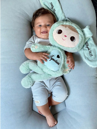 Metoo Personalized Fluffy Mint Bunny Boy