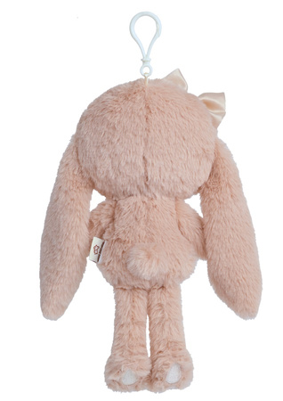 Metoo Personalized Mini Smiled Fluffy Bunny with Bow - Beige