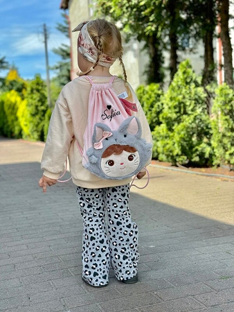 Metoo Personalized Smiled Fluffy Cat Girl Bag